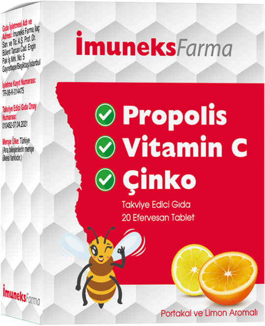 Propolis, Vitamin C, Çinko