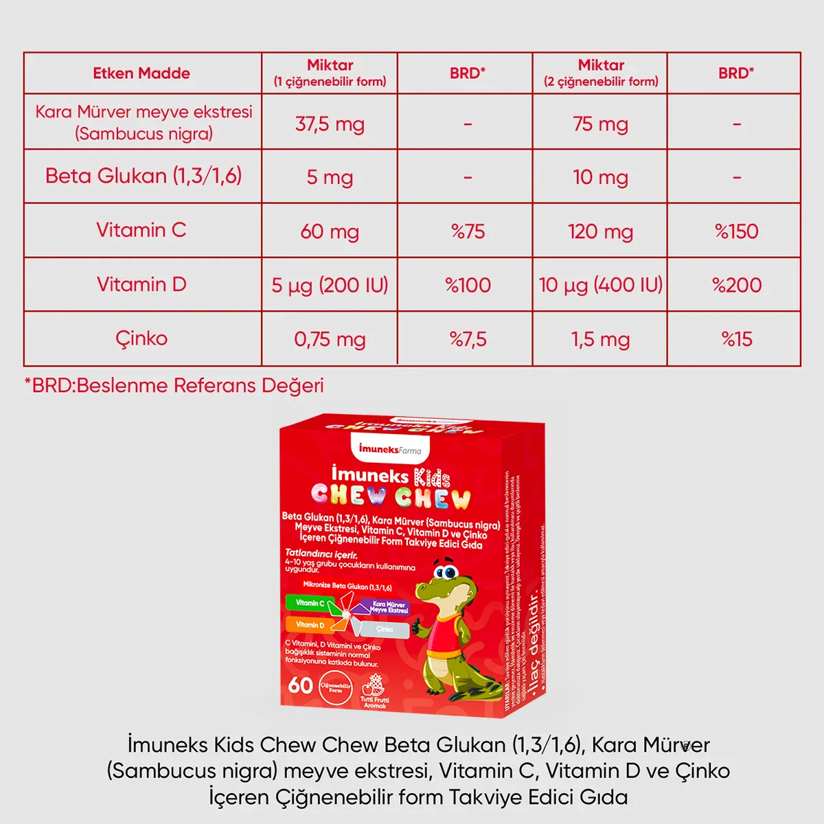 İmuneks Kids Chew Chew